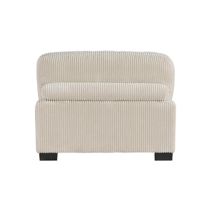 8555BE*CRACVCOT (4)4-Piece Modular Sectional with Reversible Chaise and Ottoman - 8555BE*CRACVCOT