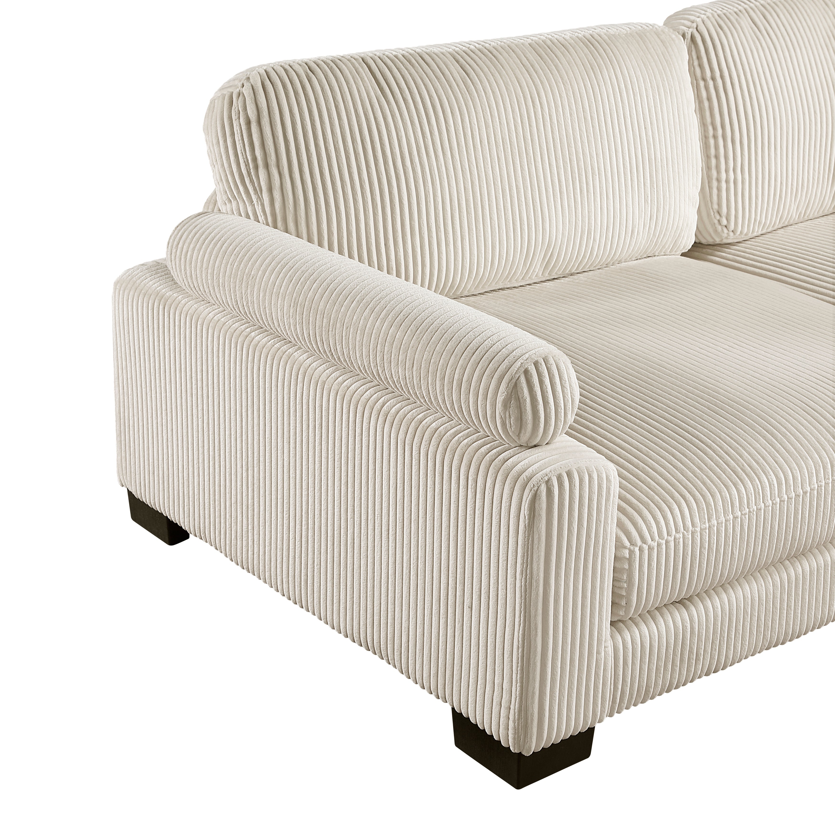 8555BE*CRACVCOT (4)4-Piece Modular Sectional with Reversible Chaise and Ottoman - 8555BE*CRACVCOT
