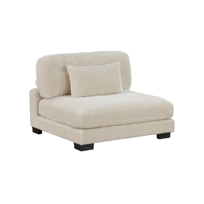 8555BE*CRACVCOT (4)4-Piece Modular Sectional with Reversible Chaise and Ottoman - 8555BE*CRACVCOT
