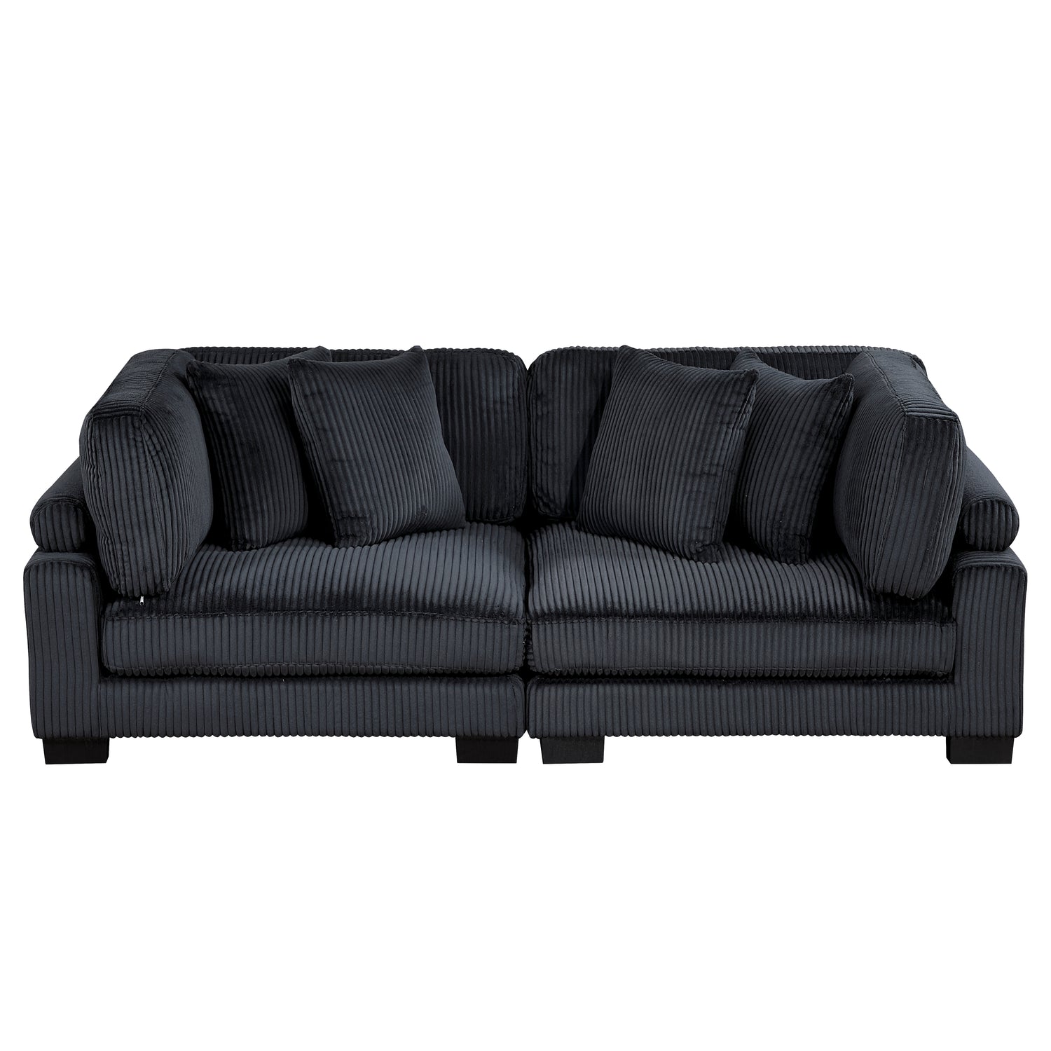 8555BK-2* (2) LOVE SEAT - 8555BK-2*