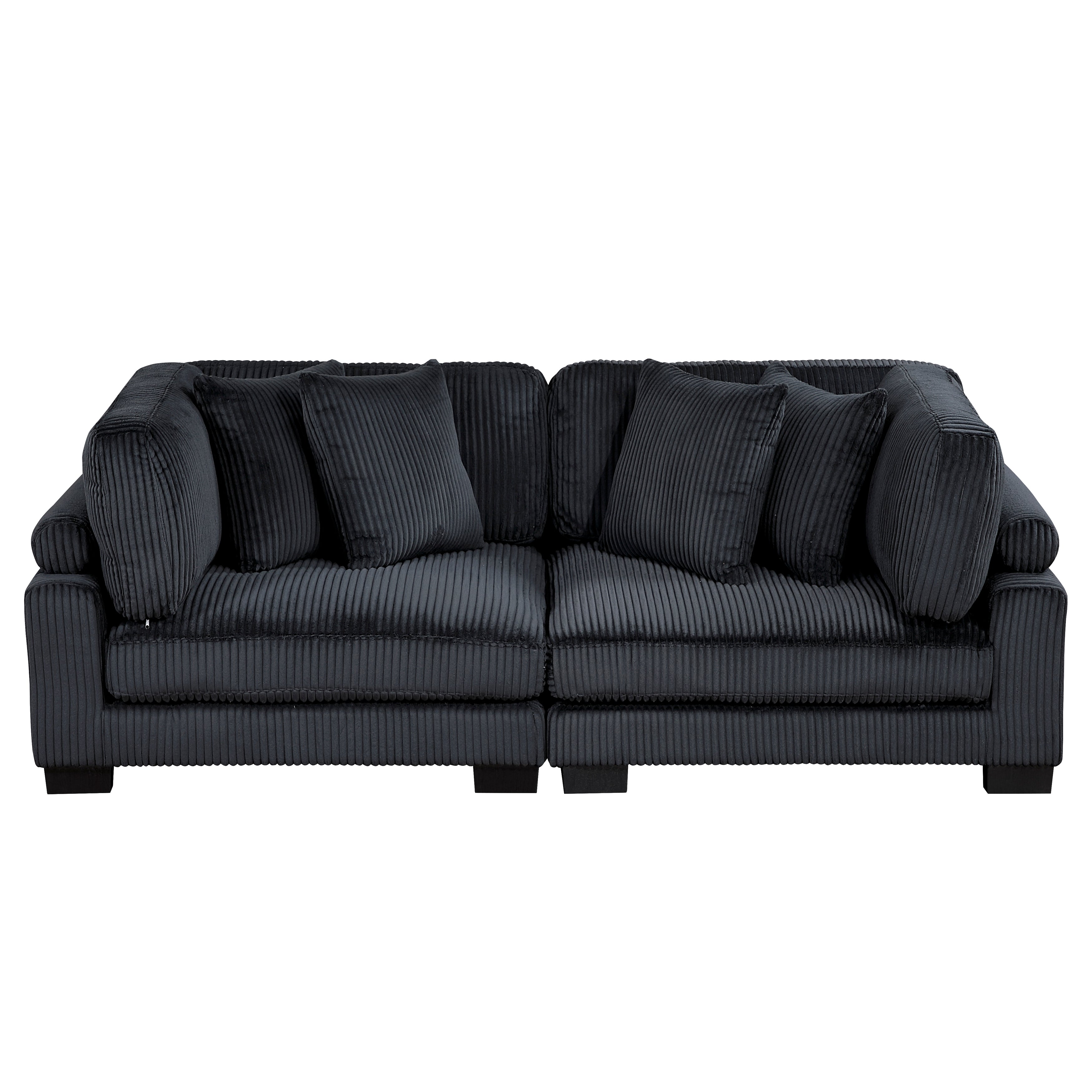 8555BK-2* (2) LOVE SEAT - 8555BK-2*