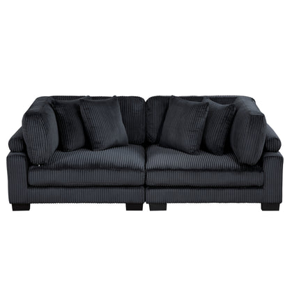 8555BK-2* (2) LOVE SEAT - 8555BK-2*