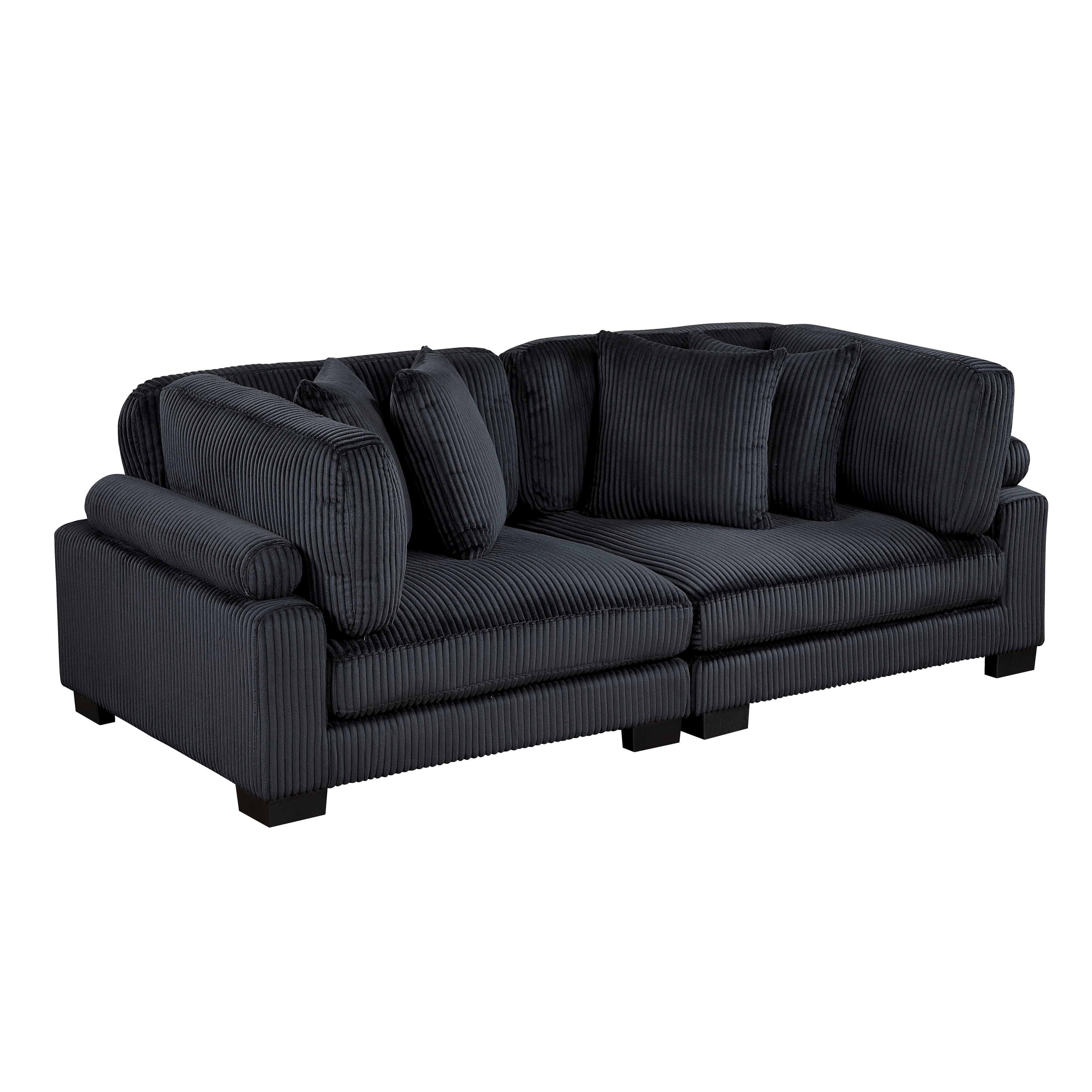 8555BK-2* (2) LOVE SEAT - 8555BK-2*
