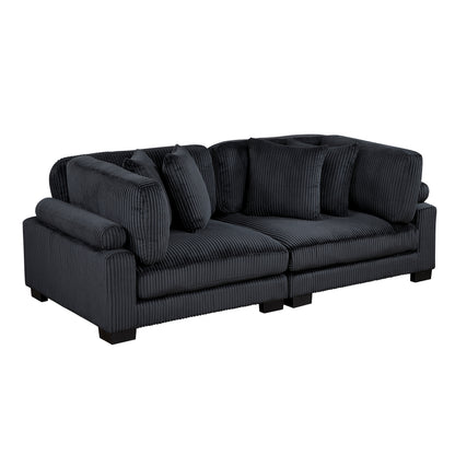 8555BK-2* (2) LOVE SEAT - 8555BK-2*