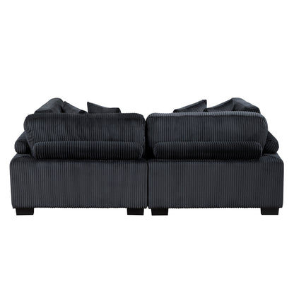 8555BK-2* (2) LOVE SEAT - 8555BK-2*