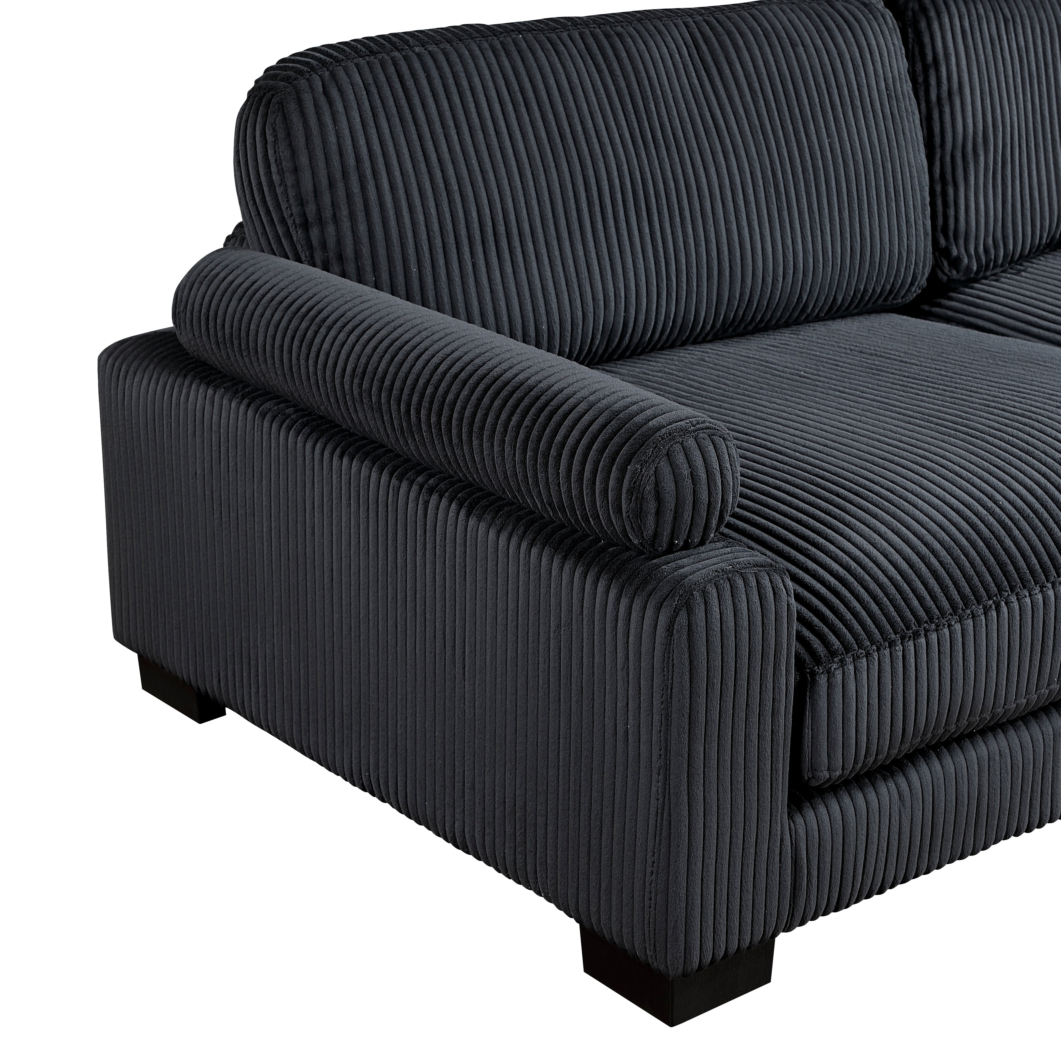 8555BK-2* (2) LOVE SEAT - 8555BK-2*