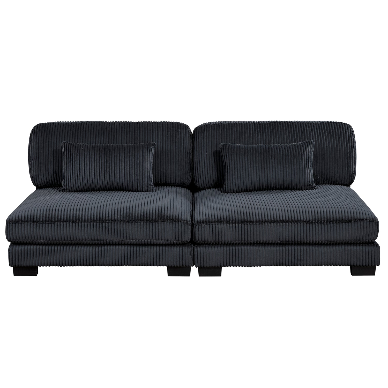 8555BK*2CR3ACVCOT (7)7-Piece Modular Sectional with Reversible Chaise and Ottoman - 8555BK*2CR3ACVCOT