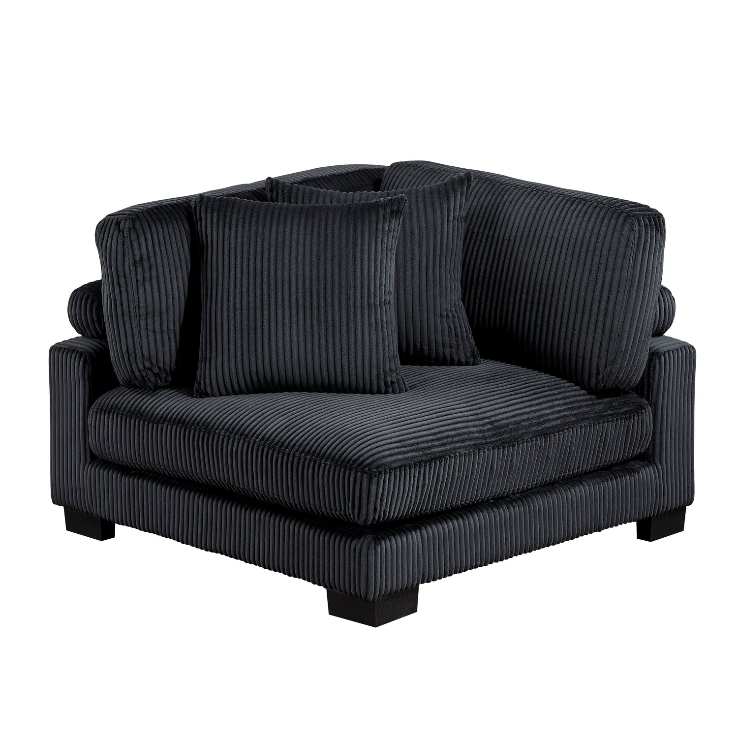 8555BK*3CRACOT (5)5-Piece Modular Sectional with Ottoman - 8555BK*3CRACOT