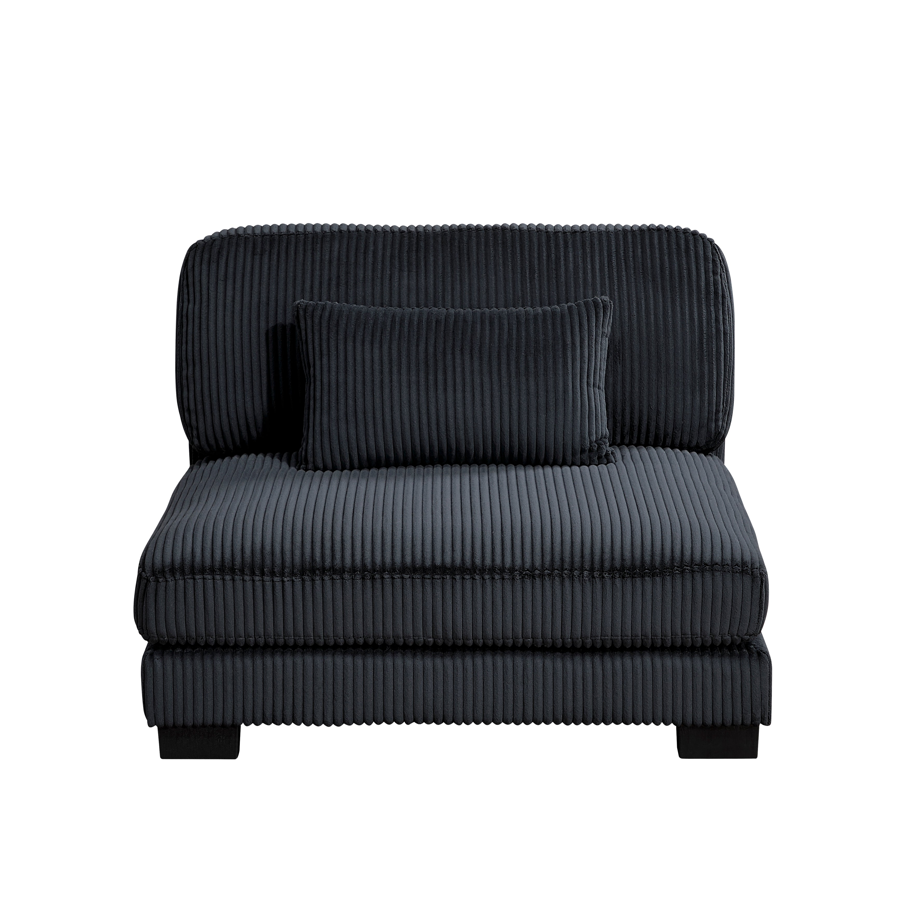 8555BK*3CRACOT (5)5-Piece Modular Sectional with Ottoman - 8555BK*3CRACOT