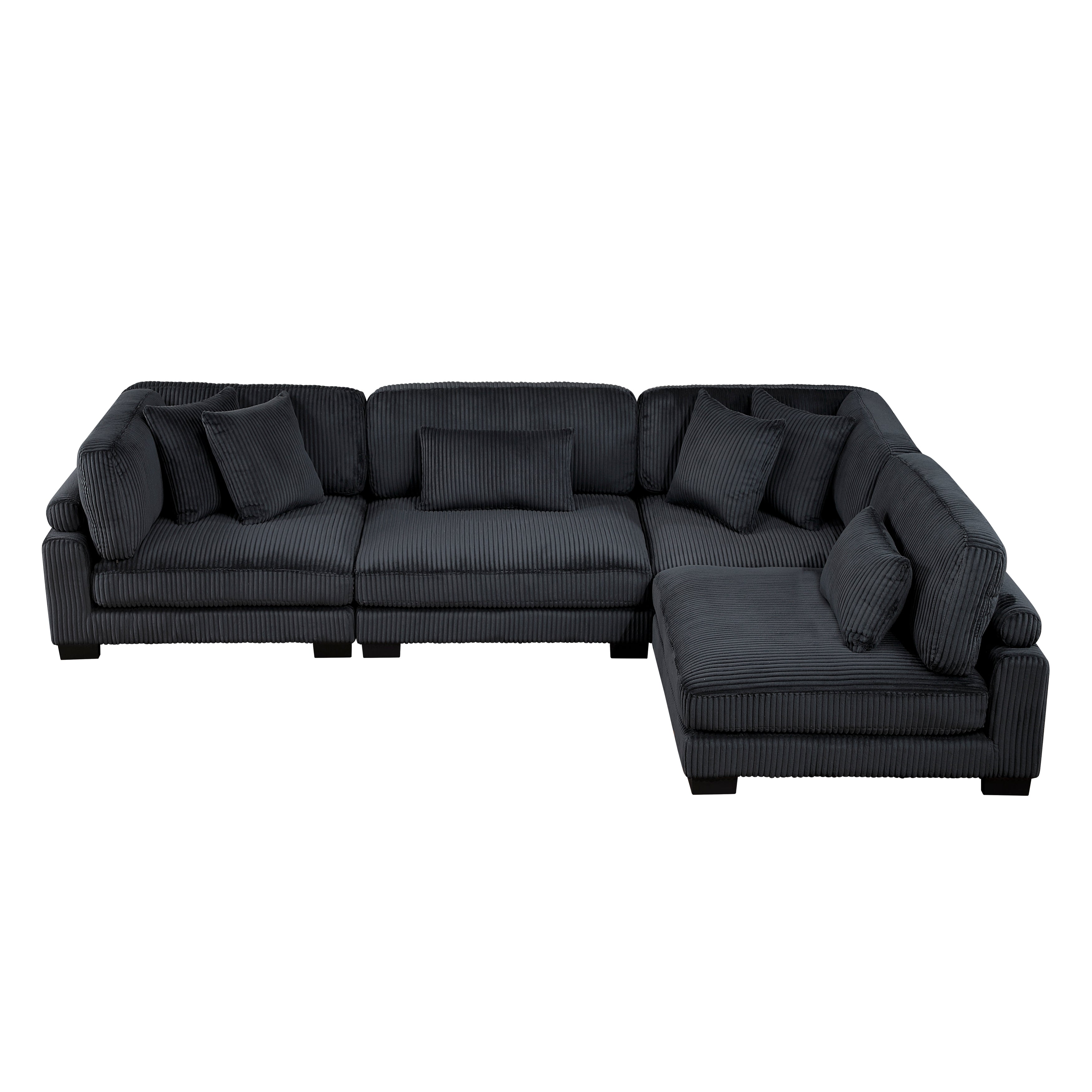 8555BK*4SC (4)4-PIECE MODULAR SECTIONAL - 8555BK*4SC