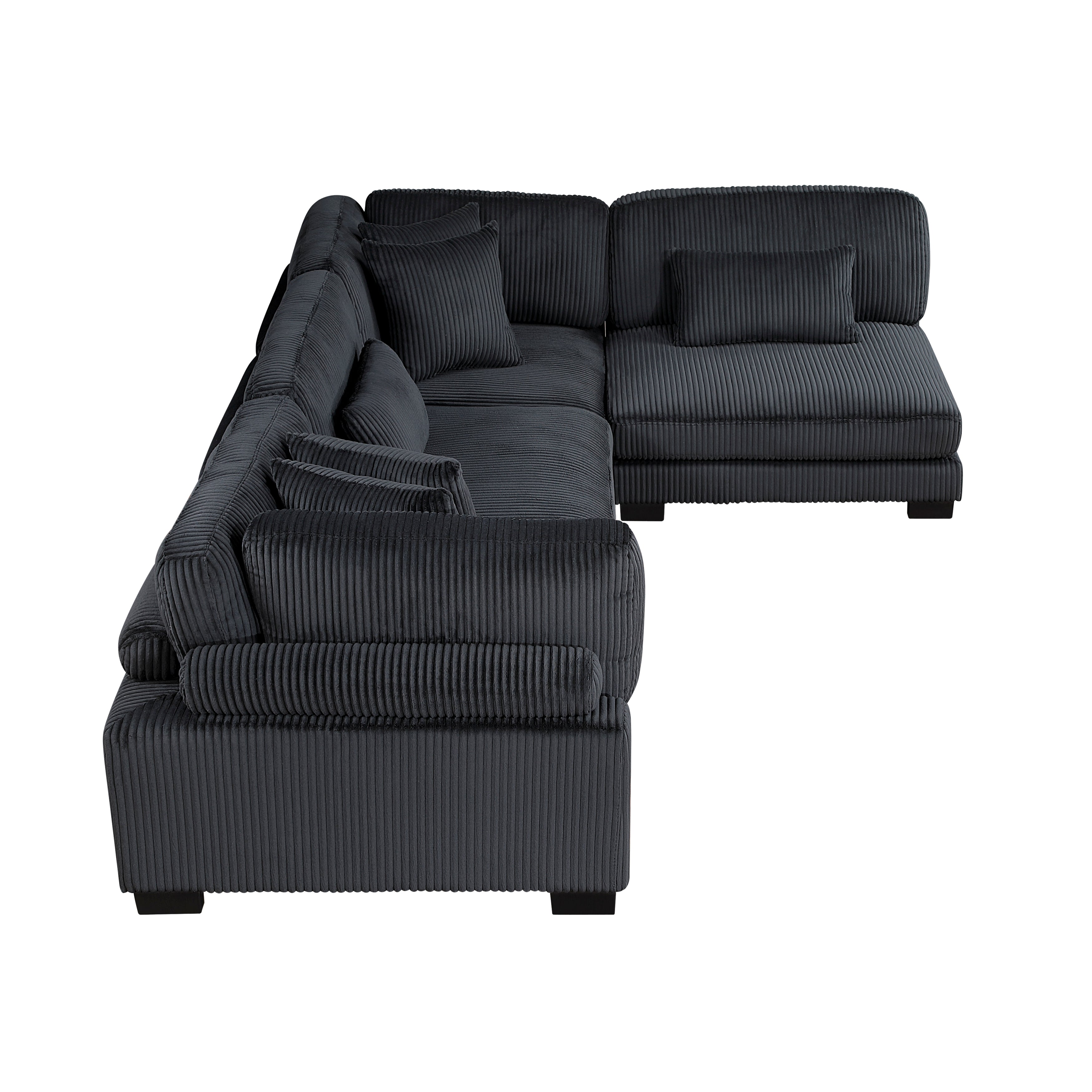 8555BK*4SC (4)4-PIECE MODULAR SECTIONAL - 8555BK*4SC