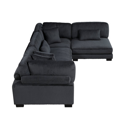8555BK*4SC (4)4-PIECE MODULAR SECTIONAL - 8555BK*4SC