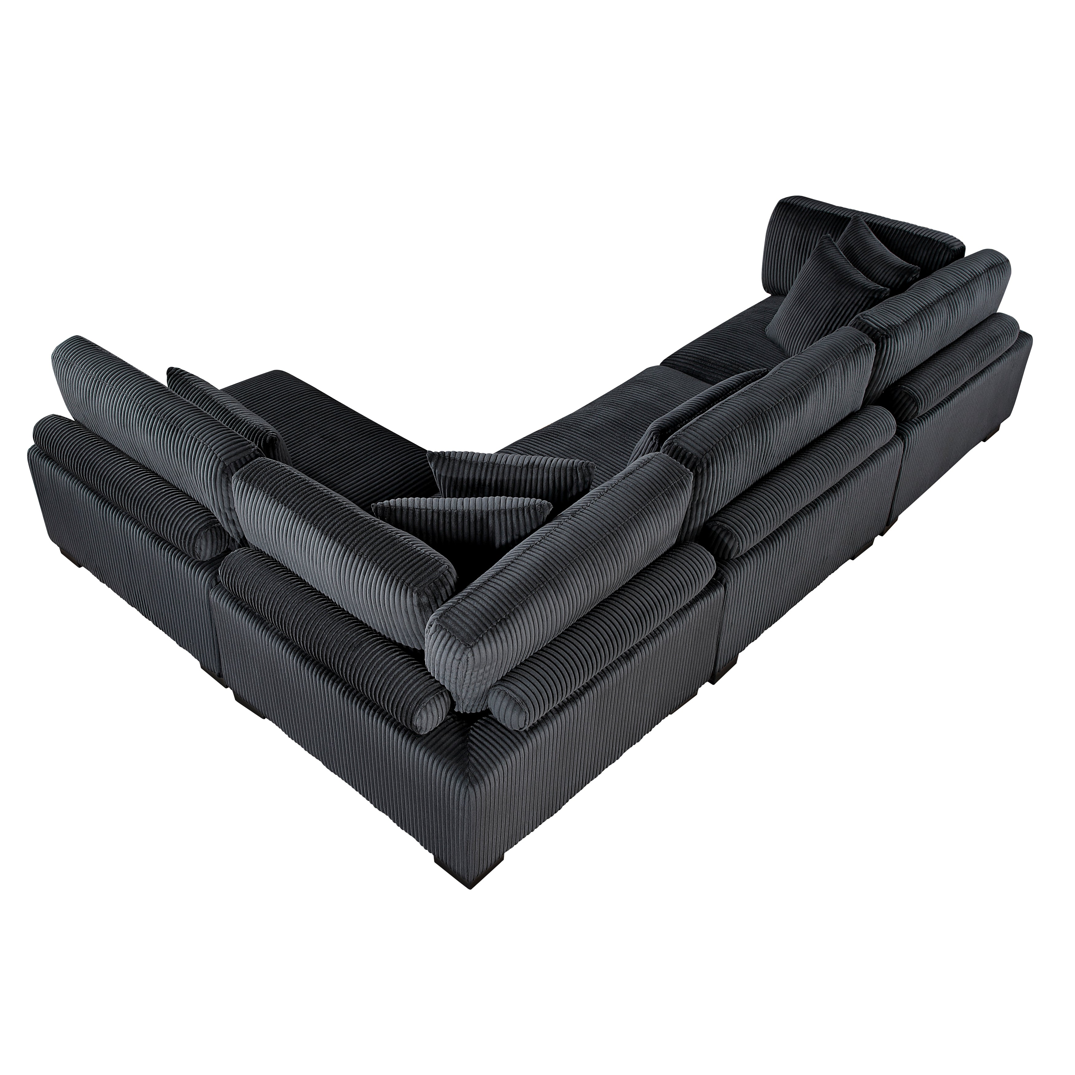 8555BK*4SC (4)4-PIECE MODULAR SECTIONAL - 8555BK*4SC