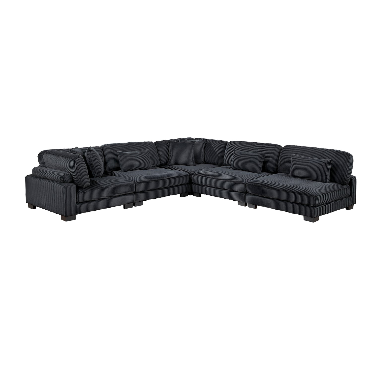 8555BK*5SC (5)5-PIECE MODULAR SECTIONAL - 8555BK*5SC