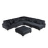 8555BK*6OT (6)6-PIECE MODULAR SECTIONAL WITH OTTOMAN - 8555BK*6OT