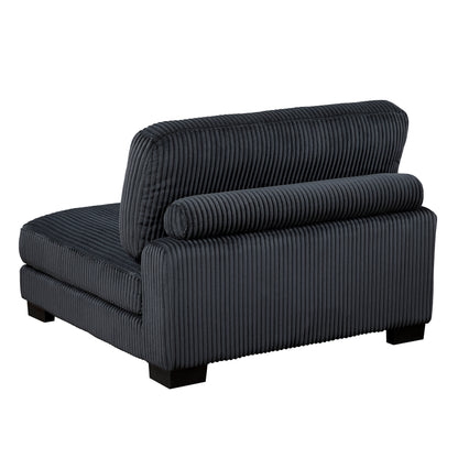 8555BK*CR2ACVC (4)4-Piece Modular Sectional with Reversible Chaise - 8555BK*CR2ACVC