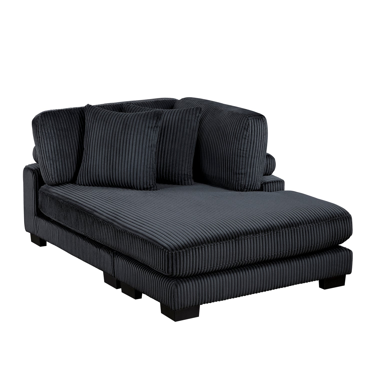8555BK*CR2ACVC (4)4-Piece Modular Sectional with Reversible Chaise - 8555BK*CR2ACVC