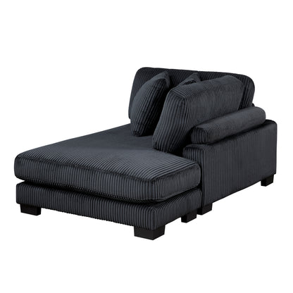 8555BK*CR2ACVC (4)4-Piece Modular Sectional with Reversible Chaise - 8555BK*CR2ACVC