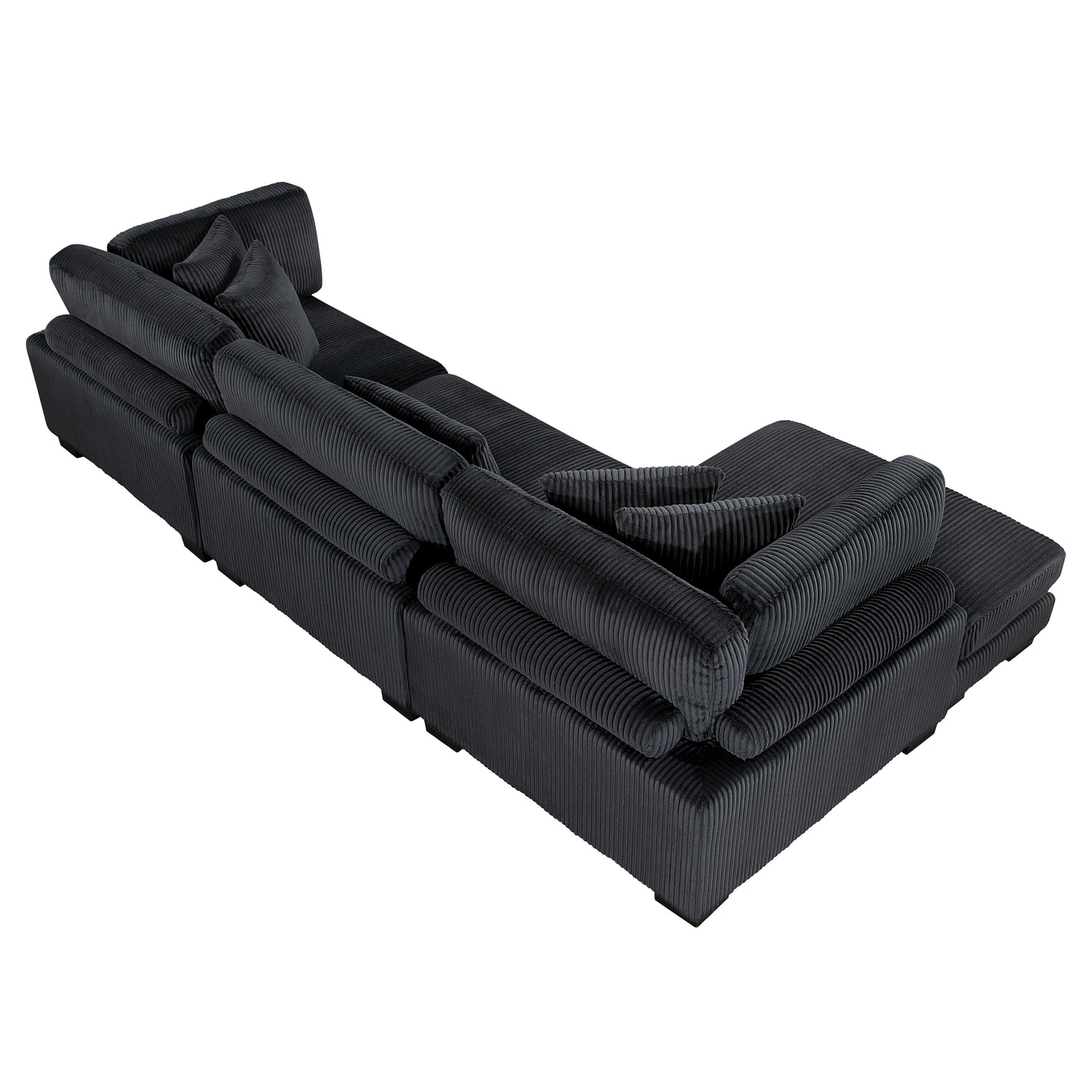 8555BK*CRACVC (3)3-Piece Modular Sectional with Reversible Chaise - 8555BK*CRACVC