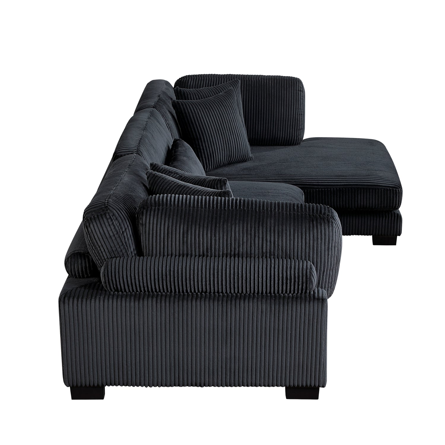 8555BK*CRACVC (3)3-Piece Modular Sectional with Reversible Chaise - 8555BK*CRACVC
