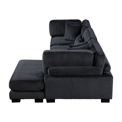 8555BK*CRACVC (3)3-Piece Modular Sectional with Reversible Chaise - 8555BK*CRACVC
