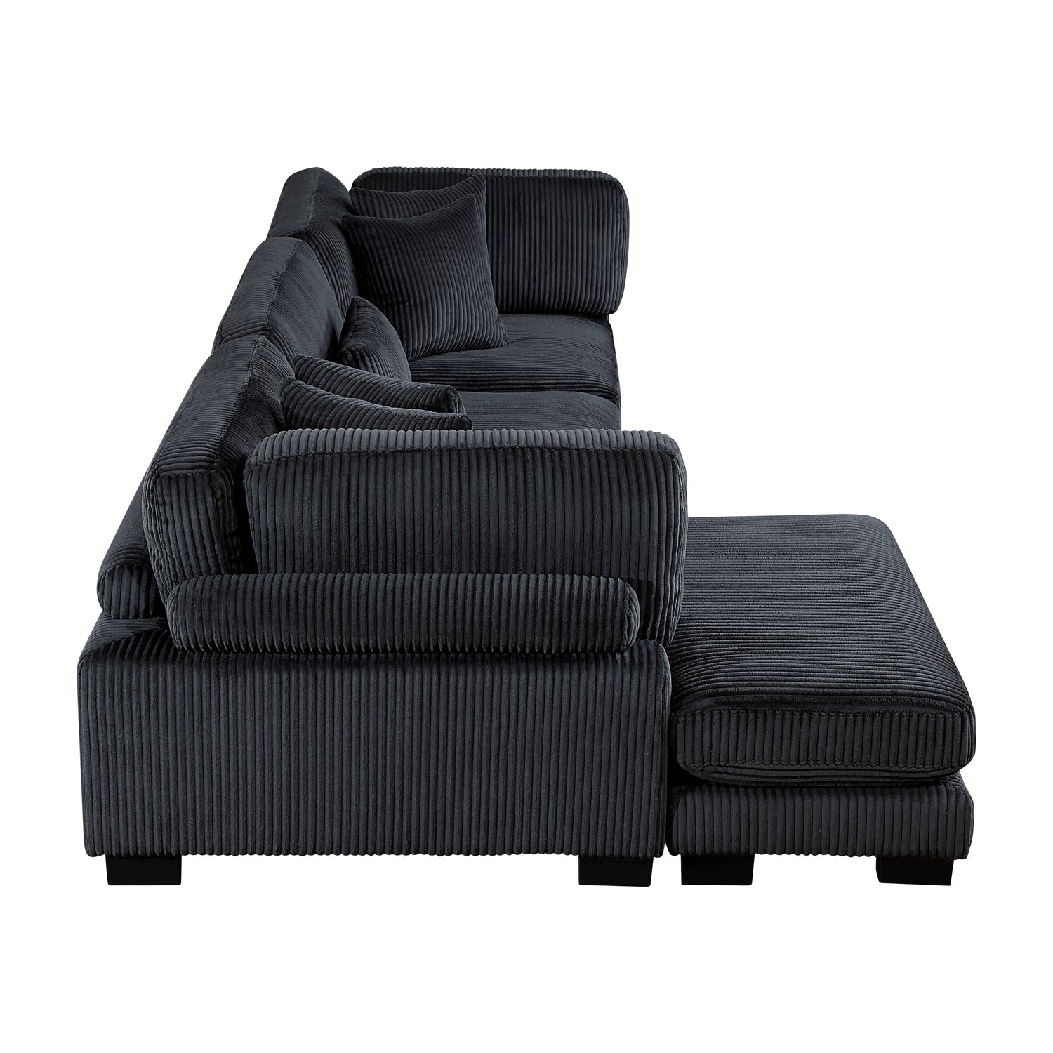 8555BK*CRACVC (3)3-Piece Modular Sectional with Reversible Chaise - 8555BK*CRACVC