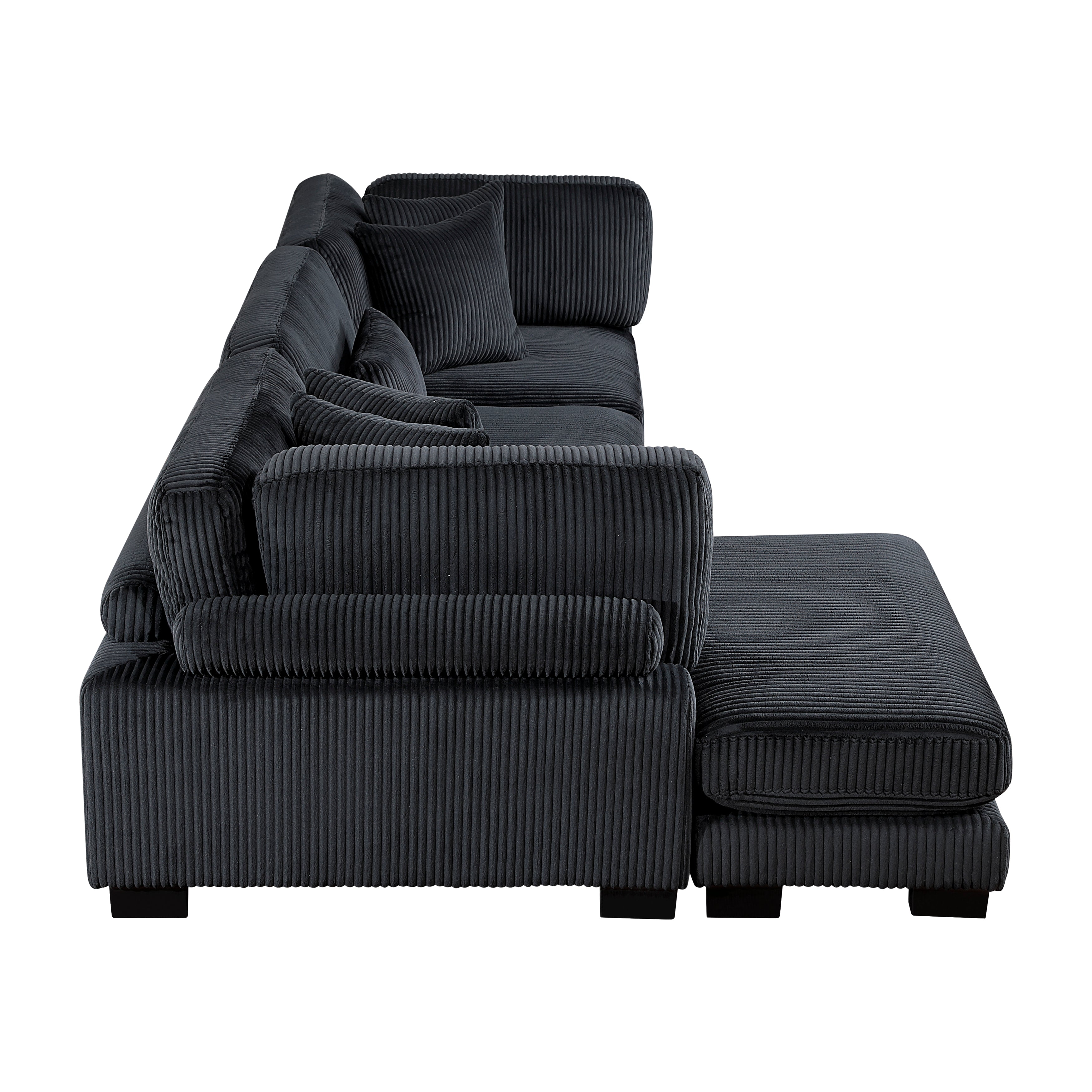 8555BK*CRACVC (3)3-Piece Modular Sectional with Reversible Chaise - 8555BK*CRACVC