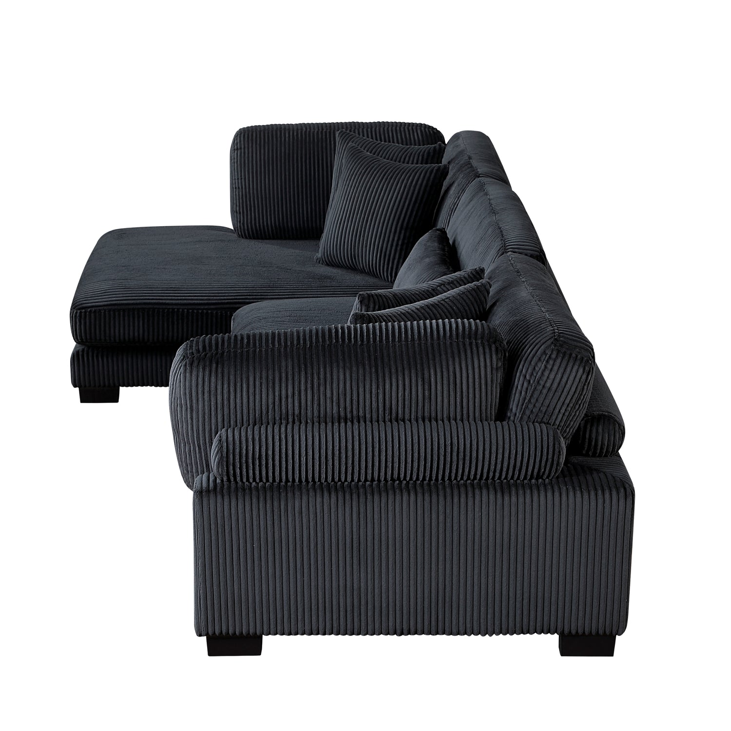 8555BK*CRACVC (3)3-Piece Modular Sectional with Reversible Chaise - 8555BK*CRACVC