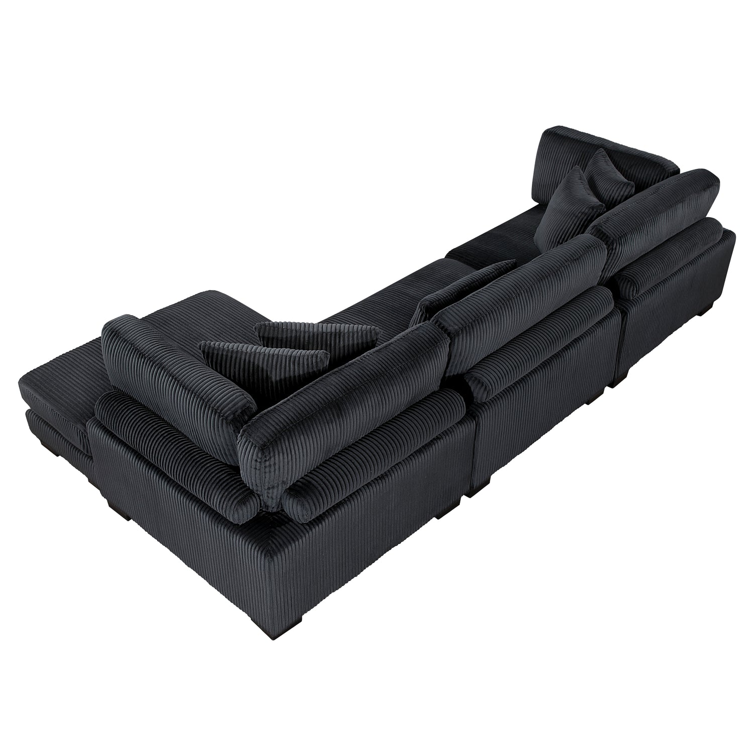 8555BK*CRACVC (3)3-Piece Modular Sectional with Reversible Chaise - 8555BK*CRACVC