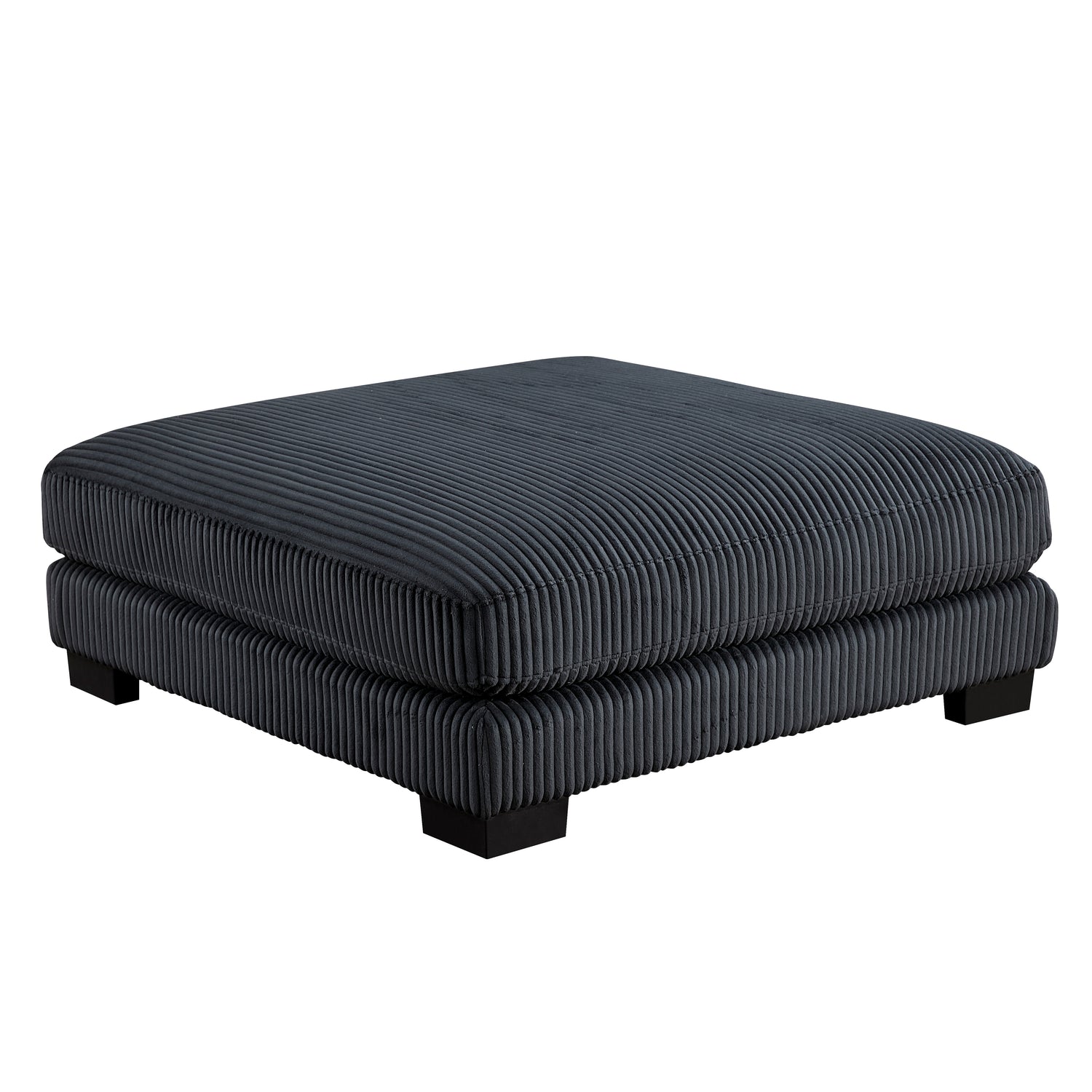 8555BK*CRACVCOT (4)4-Piece Modular Sectional with Reversible Chaise and Ottoman - 8555BK*CRACVCOT