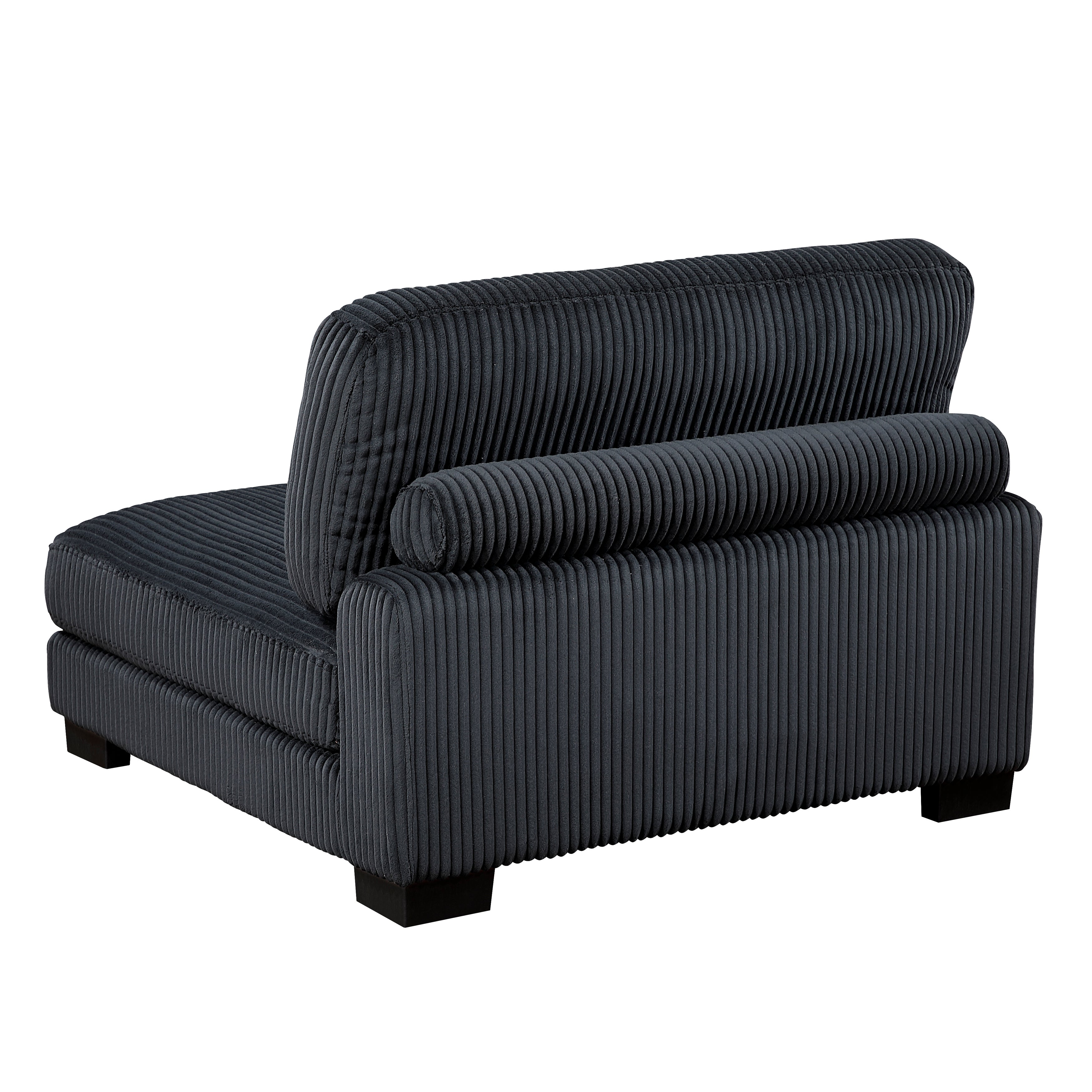 8555BK*CRACVCOT (4)4-Piece Modular Sectional with Reversible Chaise and Ottoman - 8555BK*CRACVCOT
