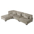 8555GB*2AC1CROT (4)4-Piece Modular Sectional with Ottoman - 8555GB*2AC1CROT