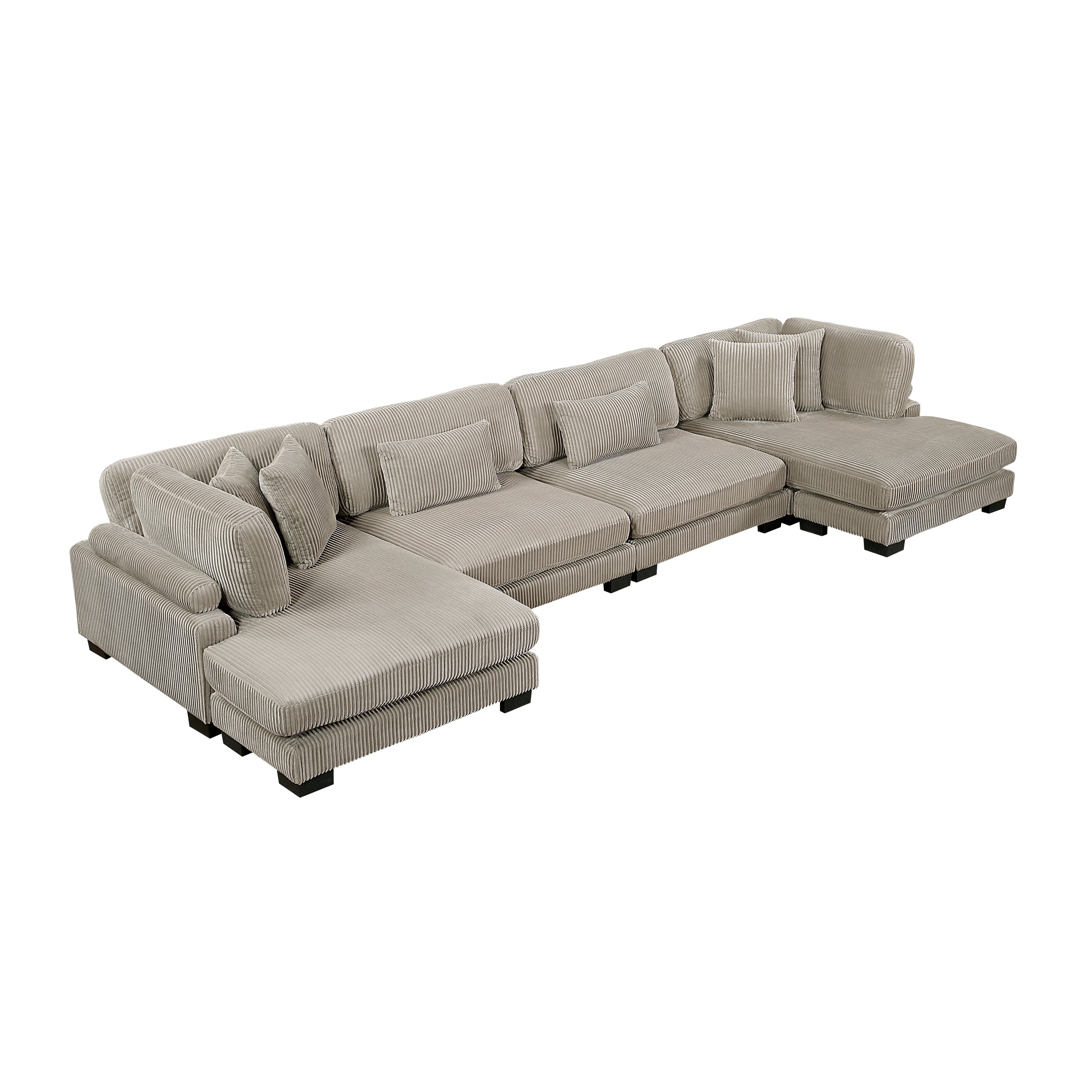 8555GB*2AC2VC (4)4-Piece Modular Sectional with Reversible Chaise - 8555GB*2AC2VC