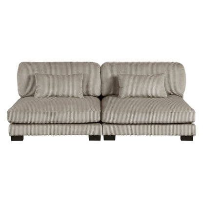 8555GB*2AC2VC (4)4-Piece Modular Sectional with Reversible Chaise - 8555GB*2AC2VC