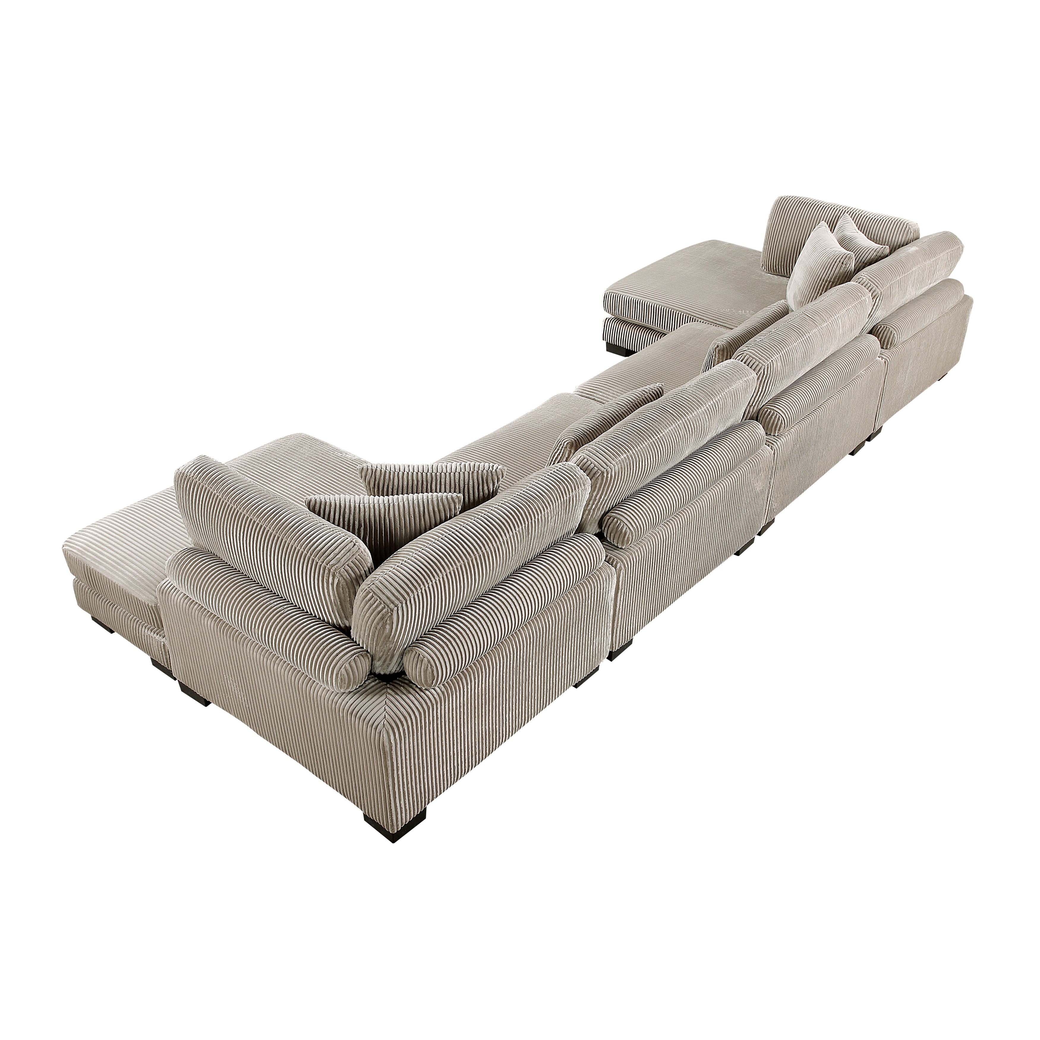 8555GB*2AC2VC (4)4-Piece Modular Sectional with Reversible Chaise - 8555GB*2AC2VC