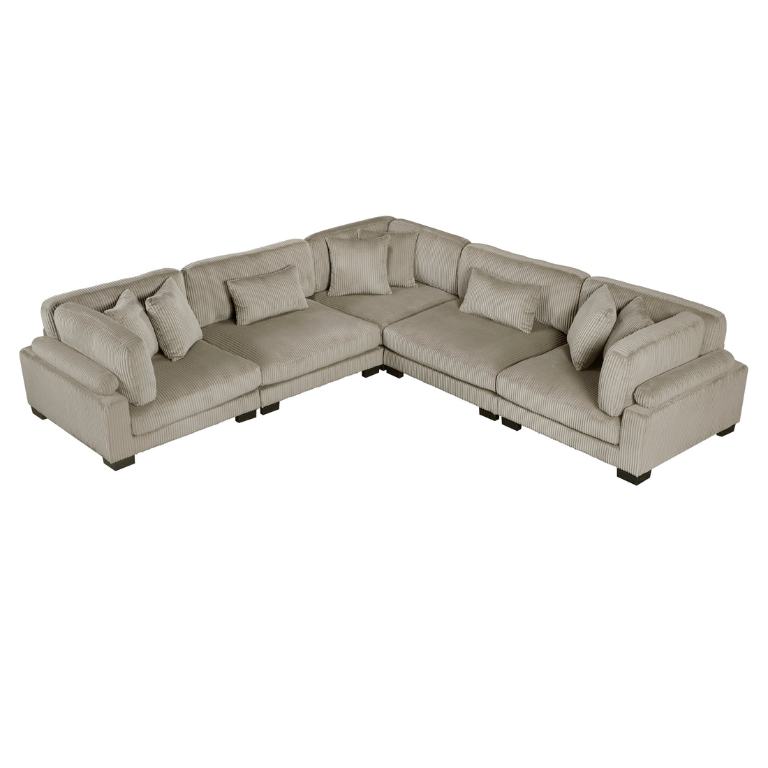 8555GB*2AC3CR (5)5-Piece Modular Sectional - 8555GB*2AC3CR