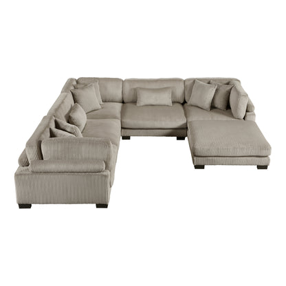 8555GB*3CR2ACOT (6)6-Piece Modular Sectional with Ottoman - 8555GB*3CR2ACOT