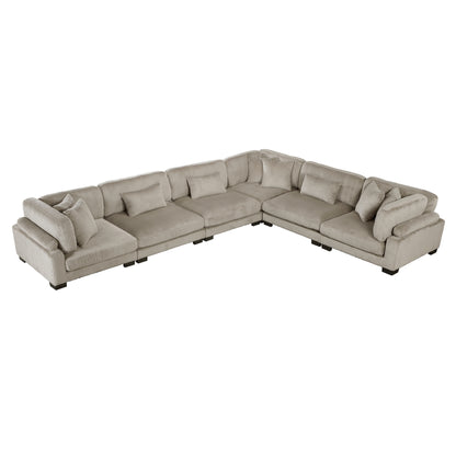 8555GB*3CR3AC (6)6-Piece Modular Sectional - 8555GB*3CR3AC