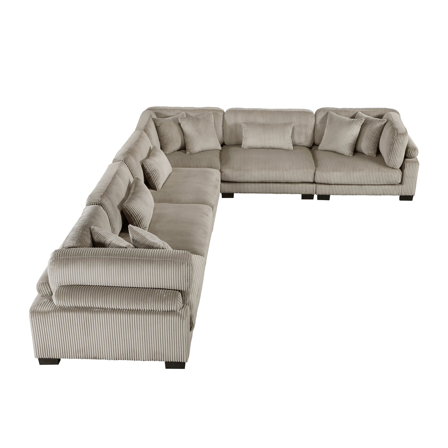 8555GB*3CR3AC (6)6-Piece Modular Sectional - 8555GB*3CR3AC