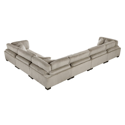 8555GB*3CR3AC (6)6-Piece Modular Sectional - 8555GB*3CR3AC