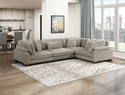 8555GB*3CRAC (4)4-Piece Modular Sectional - 8555GB*3CRAC