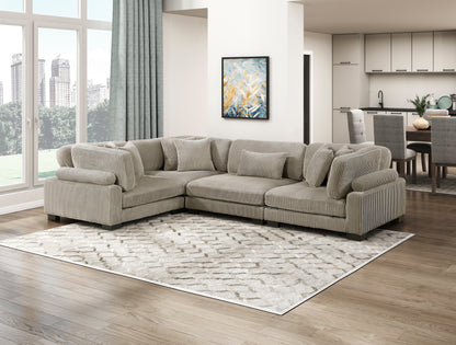 8555GB*3CRAC (4)4-Piece Modular Sectional - 8555GB*3CRAC