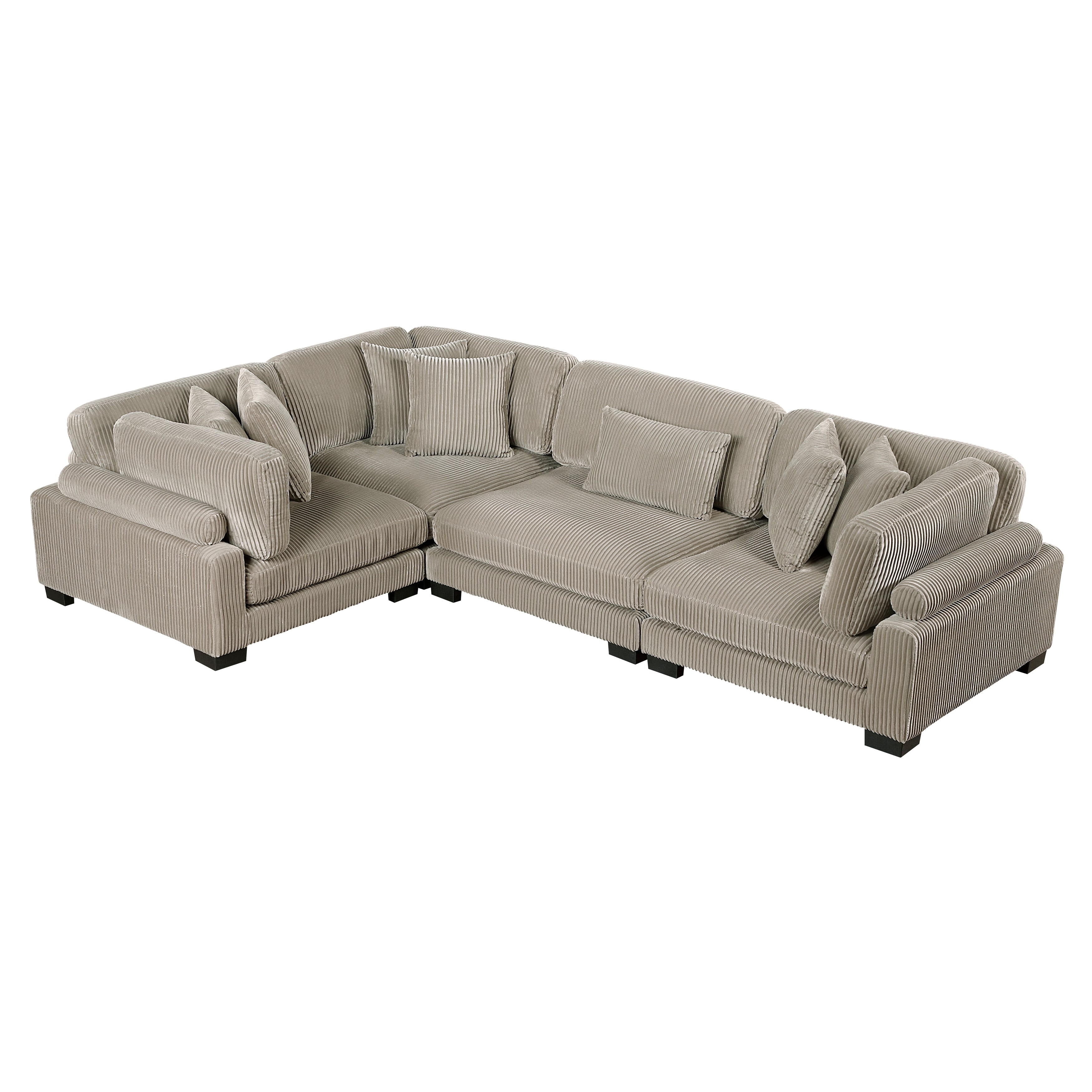 8555GB*3CRAC (4)4-Piece Modular Sectional - 8555GB*3CRAC