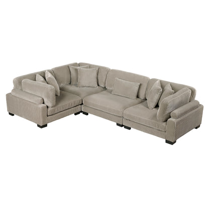8555GB*3CRAC (4)4-Piece Modular Sectional - 8555GB*3CRAC