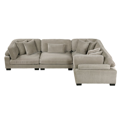 8555GB*3CRAC (4)4-Piece Modular Sectional - 8555GB*3CRAC