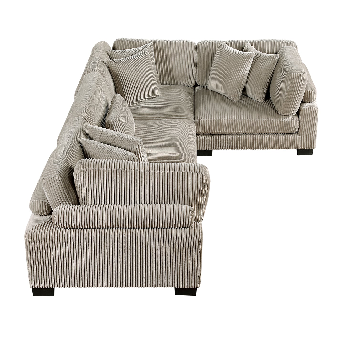 8555GB*3CRAC (4)4-Piece Modular Sectional - 8555GB*3CRAC