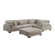 8555GB*3CRACOT (5)5-Piece Modular Sectional with Ottoman - 8555GB*3CRACOT