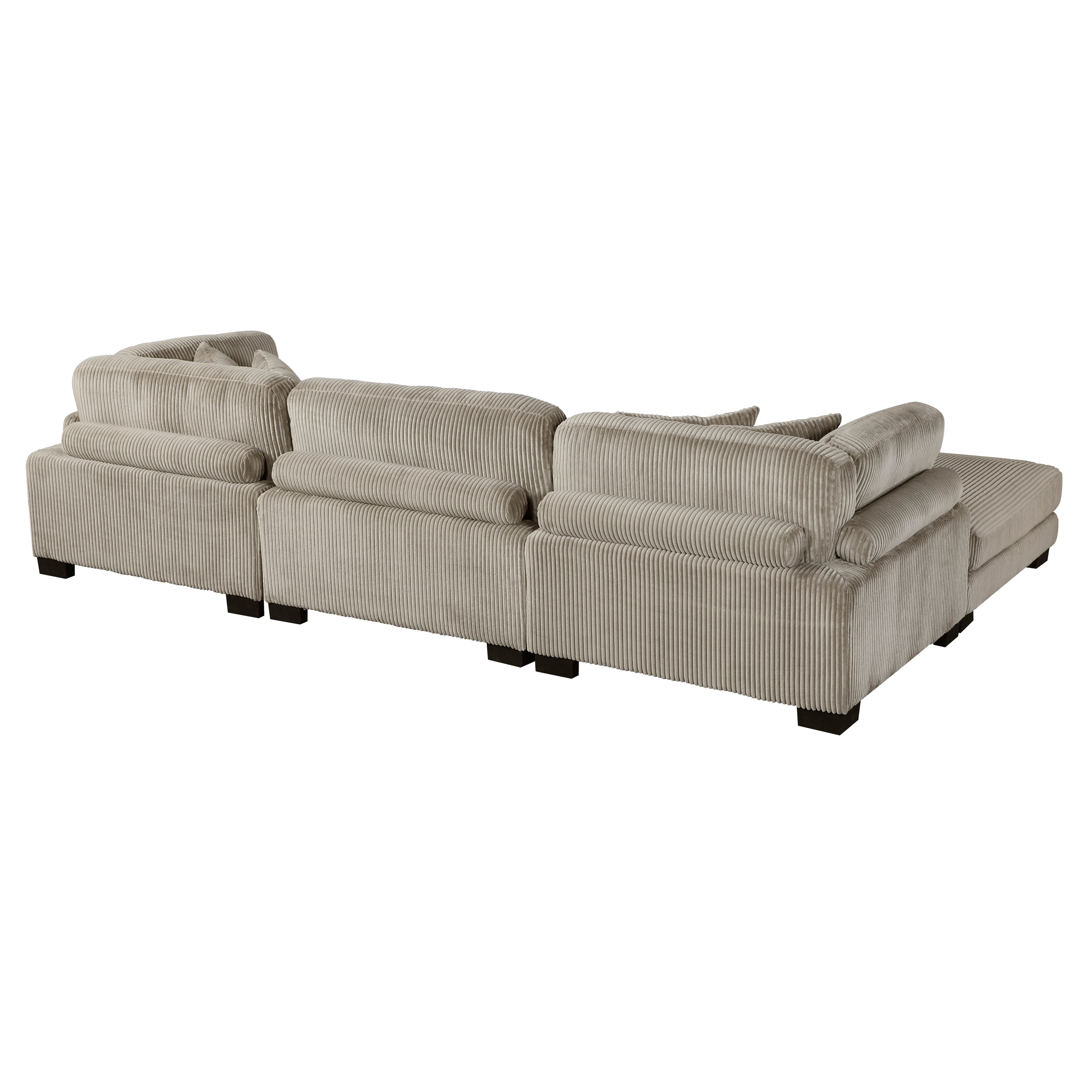 8555GB*4OT (4)4-Piece Modular Sectional with Ottoman - 8555GB*4OT
