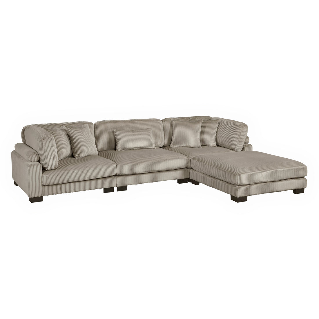 8555GB*4OT (4)4-Piece Modular Sectional with Ottoman - 8555GB*4OT