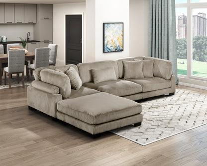 8555GB*4OT (4)4-Piece Modular Sectional with Ottoman - 8555GB*4OT